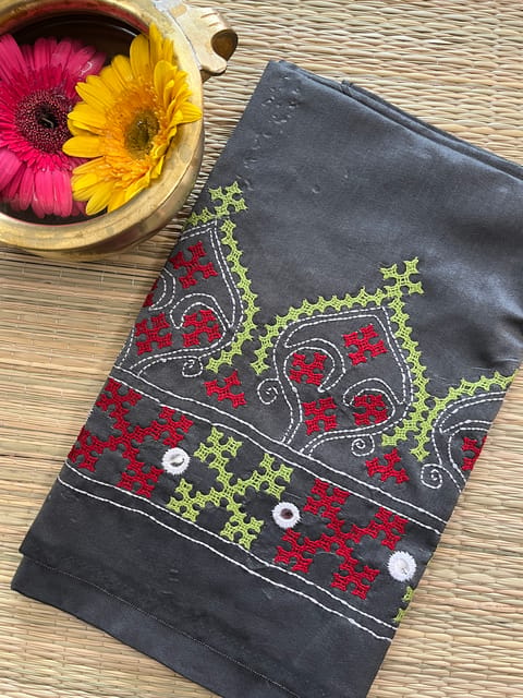 SKUBP5 Art Silk Kutchwork Blouse Piece