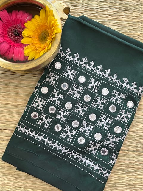 SKUBP9 Art Silk Kutchwork Blouse Piece