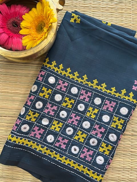 SKUBP14 Art Silk Kutchwork Blouse Piece
