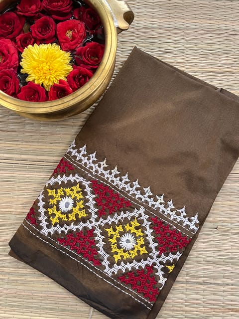 SKUBP19 Art Silk Kutchwork Blouse Piece