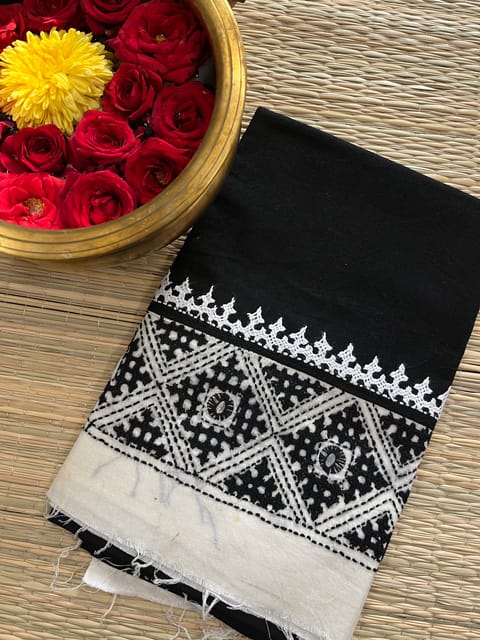 DKUBP84 Dual Color Kutchwork Blouse Piece