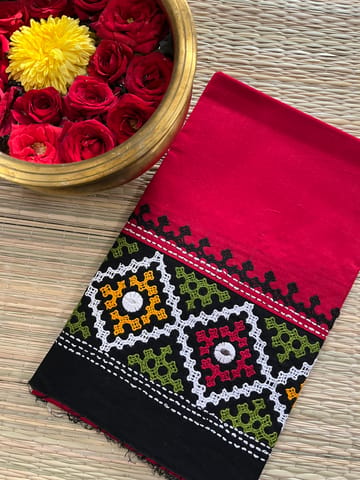 DKUBP87 Dual Color Kutchwork Blouse Piece