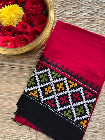 DKUBP90 Dual Color Kutchwork Blouse Piece