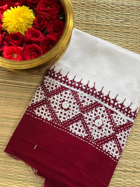 DKUBP97 Dual Color Kutchwork Blouse Piece