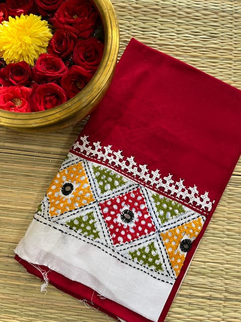 DKUBP100 Dual Color Kutchwork Blouse Piece
