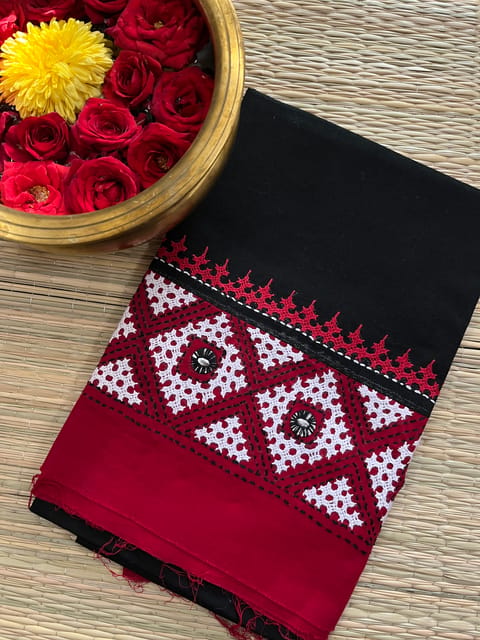DKUBP102 Dual Color Kutchwork Blouse Piece
