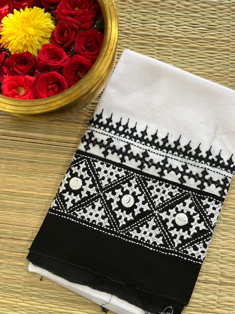 DKUBP103 Dual Color Kutchwork Blouse Piece