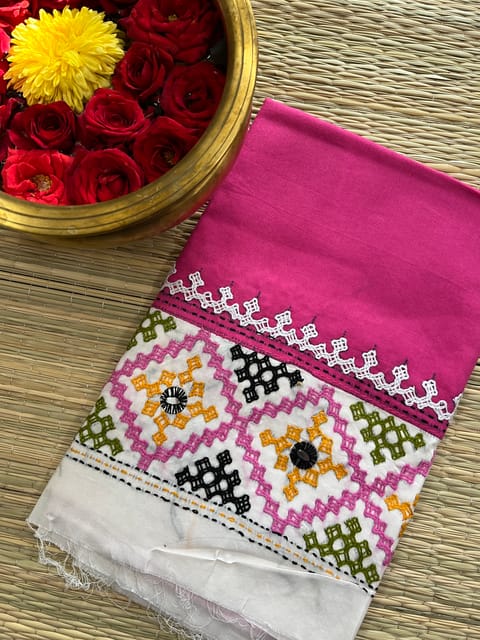 DKUBP104 Dual Color Kutchwork Blouse Piece