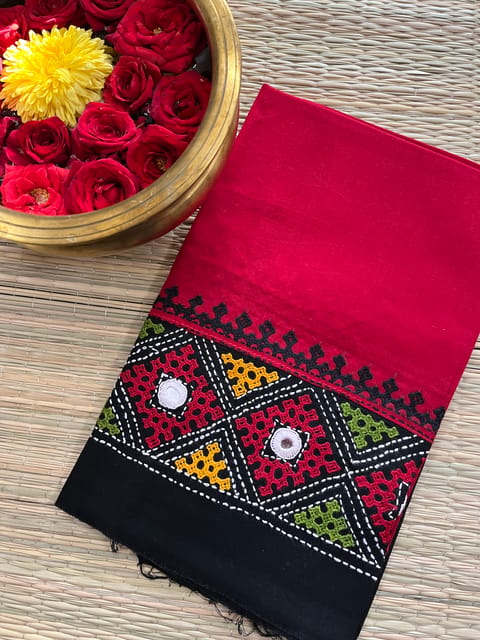 DKUBP105 Dual Color Kutchwork Blouse Piece