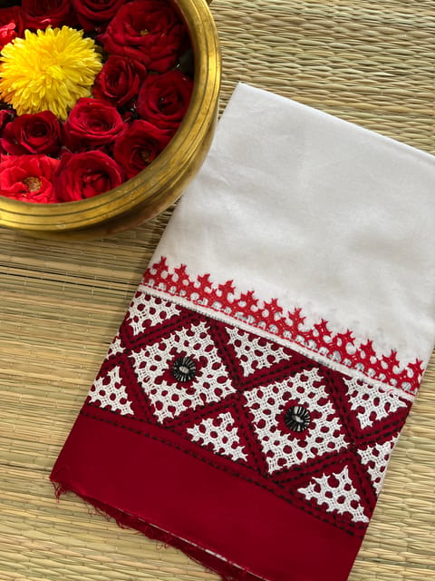 DKUBP106 Dual Color Kutchwork Blouse Piece