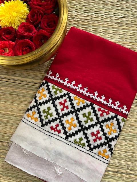 DKUBP110 Dual Color Kutchwork Blouse Piece