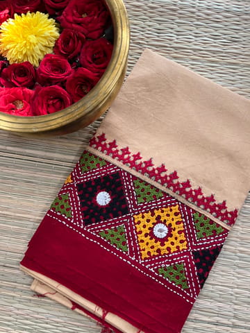 DKUBP113 Dual Color Kutchwork Blouse Piece