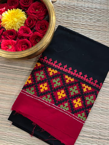 DKUBP115 Dual Color Kutchwork Blouse Piece