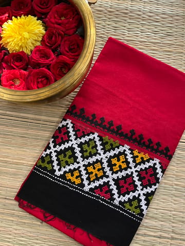 DKUBP117 Dual Color Kutchwork Blouse Piece