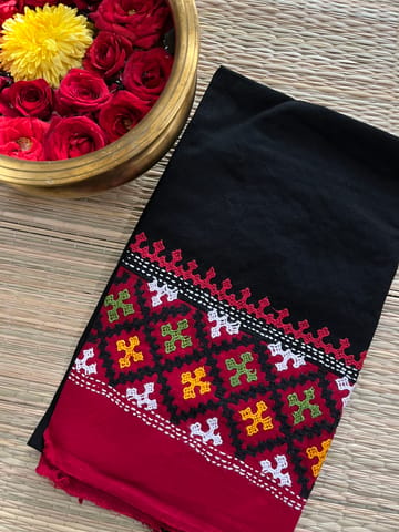 DKUBP120 Dual Color Kutchwork Blouse Piece