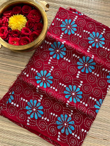 AKBP109 Allover Kanthawork Blouse Piece