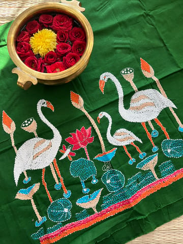 DKBP69 Designer Kanthawork Blouse Piece