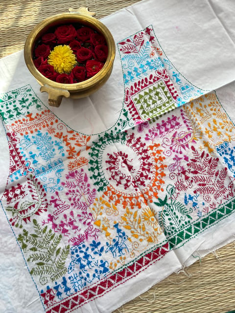 PKBP52 Kanthawork Blouse Piece