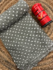 GREY Bandhani Fabric