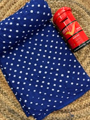 DARK BLUE Bandhani Fabric
