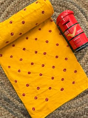 HALDI YELLOW Bandhani Fabric